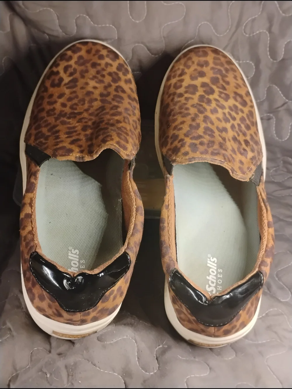 Dr. Scholl's Leopard Slip-On Sneakers - Brown Size 8.5m
